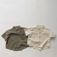 Load image into Gallery viewer, Baby Kid Unisex Striped Shirts Wholesale 220505533
