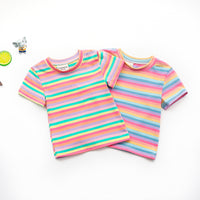 Load image into Gallery viewer, Baby Kid Girls Striped T-Shirts Wholesale 22051069
