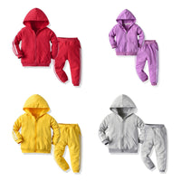 Load image into Gallery viewer, 2 Pieces Set Baby Kid Unisex Sports Color-blocking Jackets Outwears And Pants Wholesale 22052695
