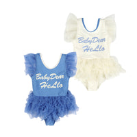 Load image into Gallery viewer, Baby Kid Girls Letters Beach Rompers Swimwears Wholesale 220606144
