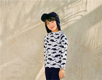 Load image into Gallery viewer, 3 Pieces Set Kid Big Kid Boys Beach Print Tops And Solid Color Ribbon Pants And Hats Wholesale 22060690
