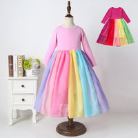 Load image into Gallery viewer, Baby Kid Girls Rainbow Dresses Wholesale 22061013
