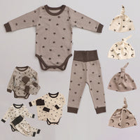 Load image into Gallery viewer, 2 Pieces Set Baby Unisex Color-blocking Star Print Rompers And Pants Wholesale 220805165
