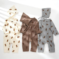 Load image into Gallery viewer, Baby Unisex Animals Print Jumpsuits And Accessories Hats Wholesale 220805208
