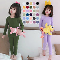 Load image into Gallery viewer, 2 Pieces Set Baby Kid Unisex Solid Color Tops And Pants Wholesale 22081526
