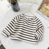 Load image into Gallery viewer, Baby Unisex Solid Color Striped Tops Wholesale 22081572
