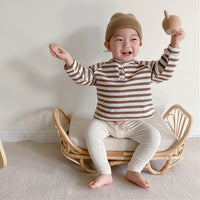 Load image into Gallery viewer, Baby Unisex Solid Color Striped Tops Wholesale 22081572
