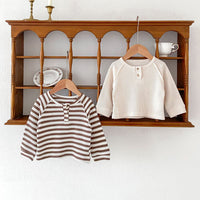 Load image into Gallery viewer, Baby Unisex Solid Color Striped Tops Wholesale 22081572
