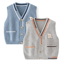 Load image into Gallery viewer, Baby Kid Boys Crochet Alphabet Vests Waistcoats Wholesale 220817586

