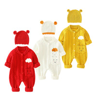 Load image into Gallery viewer, Baby Unisex Solid Color Knitwear Jumpsuits Wholesale 220819100

