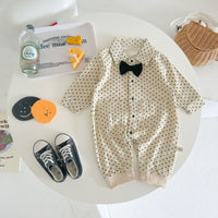 Load image into Gallery viewer, Baby Boys Polka dots Bow Jumpsuits Wholesale 220819466
