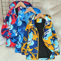 Load image into Gallery viewer, Kid Big Kid Boys Letters Camo Jackets Outwears Wholesale 220829112

