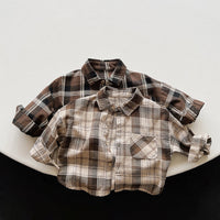Load image into Gallery viewer, Baby Kid Unisex Checked Shirts Wholesale 220909515

