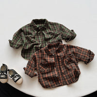 Load image into Gallery viewer, Baby Kid Unisex Checked Shirts Wholesale 220909539

