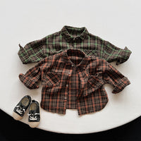 Load image into Gallery viewer, Baby Kid Unisex Checked Shirts Wholesale 220909539
