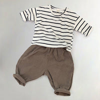 Load image into Gallery viewer, Baby Kid Unisex Striped T-Shirts Wholesale 220914120
