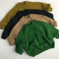 Load image into Gallery viewer, Baby Kid Unisex Solid Color Crochet Sweaters Wholesale 220914125
