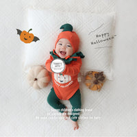 Load image into Gallery viewer, Baby Unisex Letters Cartoon Print Print Halloween Rompers Wholesale 220922422
