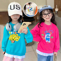 Load image into Gallery viewer, Baby Kid Girls Letters Cartoon Print Hoodies Swearshirts Wholesale 220924482

