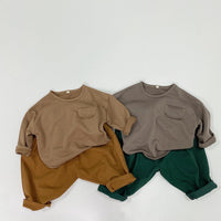 Load image into Gallery viewer, Baby Kid Unisex Solid Color Hoodies Swearshirts Wholesale 220927301
