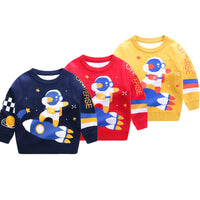 Load image into Gallery viewer, Baby Kid Boys Cartoon Galaxy Crochet Sweaters Wholesale 221011234
