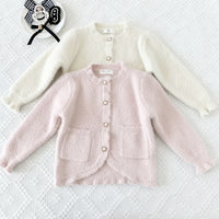 Load image into Gallery viewer, Baby Kid Girls Solid Color Cardigan Wholesale 221011565
