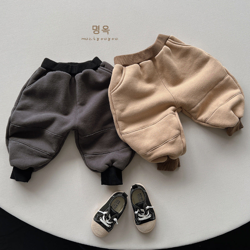 Baby Kid Unisex Solid Color Pants Wholesale 221021141