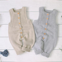 Load image into Gallery viewer, Baby Unisex Solid Color Knitwear Jumpsuits Wholesale 22102855
