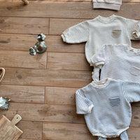 Load image into Gallery viewer, Baby Unisex Striped Rompers Wholesale 221117321
