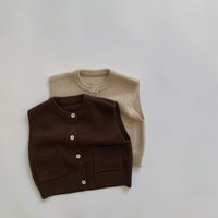 Load image into Gallery viewer, Baby Kid Unisex Solid Color Vests Waistcoats Knitwear Wholesale 22112154
