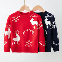 Load image into Gallery viewer, Kid Unisex Animals Cartoon Crochet Christmas Sweaters Wholesale 221130144
