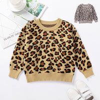 Load image into Gallery viewer, Baby Kid Unisex Leopard print Sweaters Wholesale 22113060
