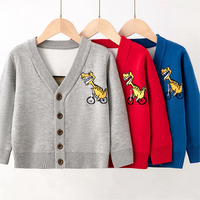 Load image into Gallery viewer, Baby Kid Boys Solid Color Dinosaur Cardigan Wholesale 22113087
