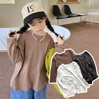 Load image into Gallery viewer, Baby Kid Girls Solid Color Tops Wholesale 221202154
