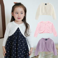 Load image into Gallery viewer, Baby Kid Girls Solid Color Cardigan Wholesale 22120608
