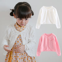 Load image into Gallery viewer, Baby Kid Girls Bow Crochet Cardigan Wholesale 22120629
