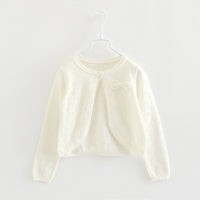 Load image into Gallery viewer, Baby Kid Girls Bow Crochet Cardigan Wholesale 22120629
