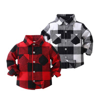 Load image into Gallery viewer, Baby Kid Boys Color-blocking Checked Shirts Wholesale 221216386
