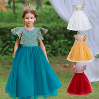 Load image into Gallery viewer, Kid Girls Solid Color Dressy Birthday Party Dresses Princess Dresses Wholesale 221216402
