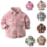 Load image into Gallery viewer, Baby Kid Unisex Color-blocking Checked Tops Wholesale 221216613

