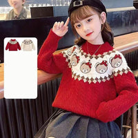 Load image into Gallery viewer, Kid Girls Cartoon Crochet Sweaters Wholesale 221226171
