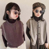 Load image into Gallery viewer, Baby Kid Girls Solid Color Vests Waistcoats Wholesale 22122646
