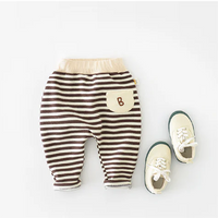 Load image into Gallery viewer, Baby Kid Unisex Striped Alphabet Pants Wholesale 230110197
