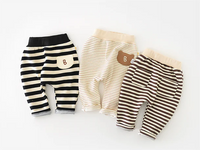 Load image into Gallery viewer, Baby Kid Unisex Striped Alphabet Pants Wholesale 230110197
