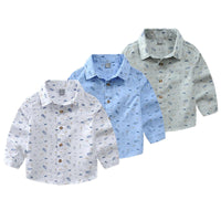 Load image into Gallery viewer, Baby Kid Boys Car Cartoon Print Shirts Wholesale 23011410
