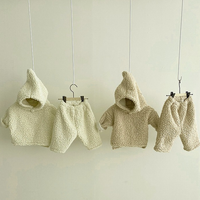 Load image into Gallery viewer, 2 Pieces Set Baby Unisex Solid Color Hoodies Sweatshirts And Pants Wholesale 230114132
