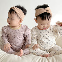 Load image into Gallery viewer, 2 Pieces Set Baby Girls Flower Print Tops Sleepwears And Pants Wholesale 230114319
