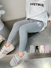 Load image into Gallery viewer, Baby Kid Girls Solid Color Cartoon Pants Leggings Wholesale 230206443
