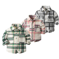Load image into Gallery viewer, Baby Kid Boys Checked Shirts Wholesale 230210135
