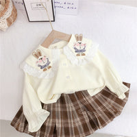 Load image into Gallery viewer, Baby Kid Girls Rabbit Cartoon Shirts Wholesale 230222112
